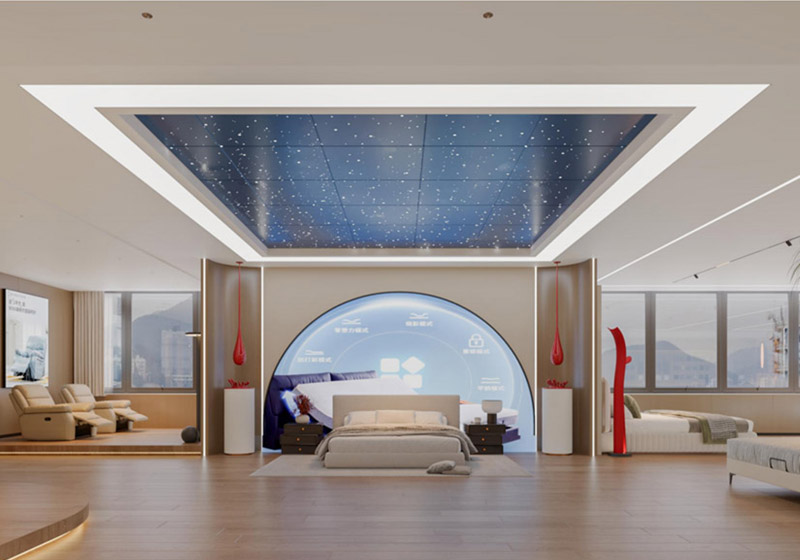 黃臺家居廣場床墊展廳辦公室軟裝設(shè)計(jì)